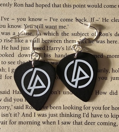 Orecchini plettro linkin park - orecchini,